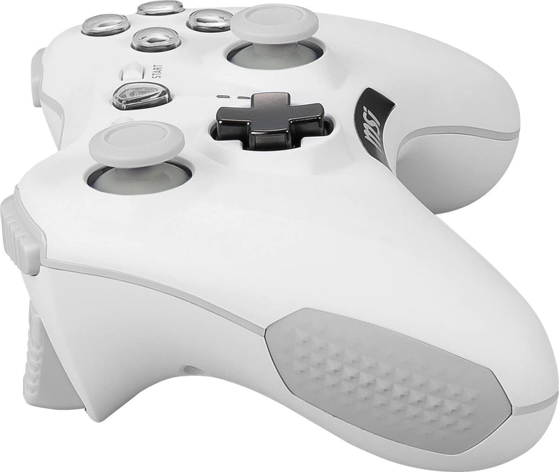[Australia - AusPower] - MSI Force GC30V2 White Wireless Gaming Controller, Dual Vibration Motors, Dual Connection Modes, Interchangable D-Pads, Compatible with PC & Android Force GC30 V2 WHITE 