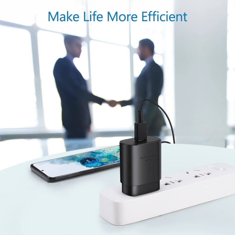 [Australia - AusPower] - Super Fast Charger Type C, 25W USB C Wall Charger with Cable for Samsung Galaxy S22/S22 Ultra/S22+/S21/S21 Ultra/S21+/S21 FE/S20/S20 Ultra/S20+/Note 10/Note10+/Note 20/Note 20 Ultra/Galaxy Z Fold 3 5G 