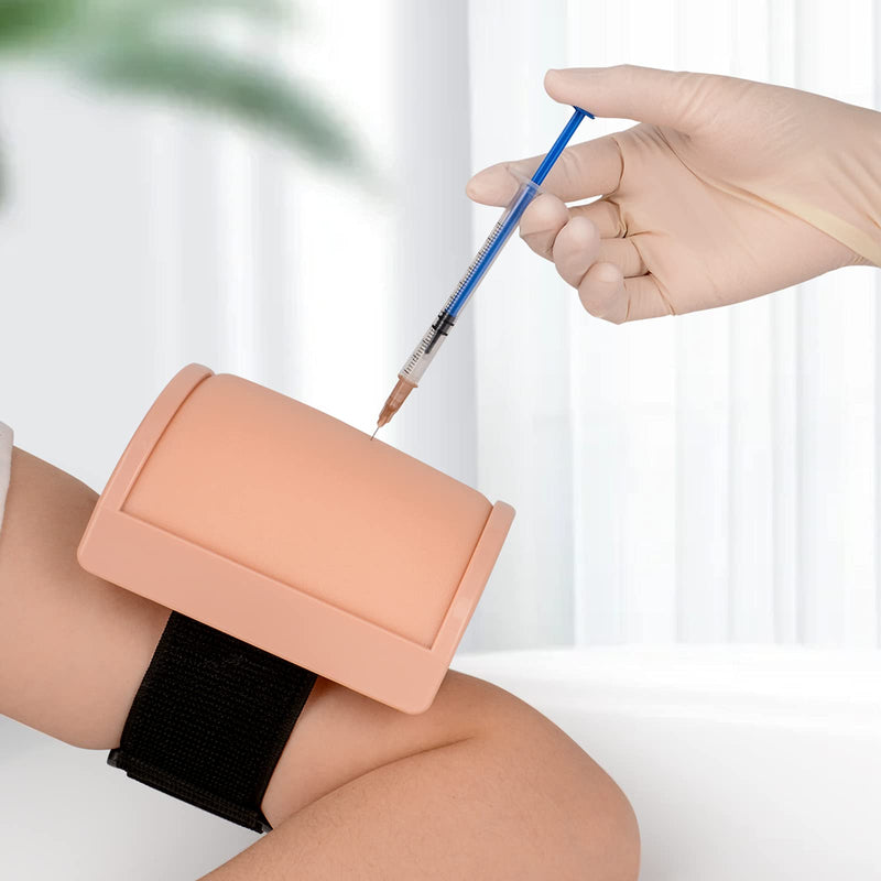 [Australia - AusPower] - Medarchitect Intramuscular Injection Training Pad Model with 3 Skin Layers IM, SQ, ID Injection Simulator Practice Tool for Medical Education to Student, Nurse, Doctor Educational Supplier 