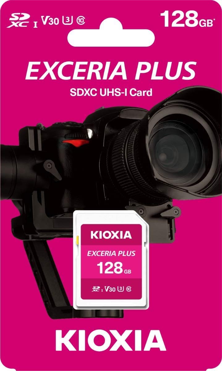 [Australia - AusPower] - Kioxia 128GB Exceria Plus SD Memory Card SDXC UHS-I U3 Class 10 V30 4K Video Recording LNPL1M128GG4 