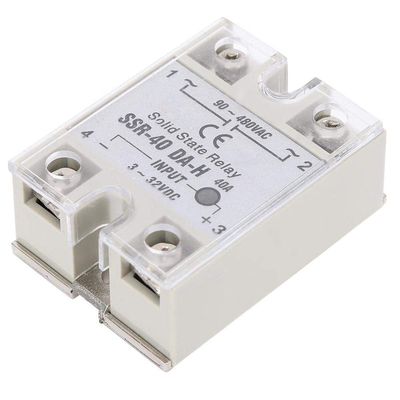 [Australia - AusPower] - Solid State Relay, SSR-40DA 90-480V AC with Non-Contact Switch, SSR-40A-DA-H 40A, DC-AC 