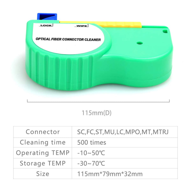 [Australia - AusPower] - Fiber Optic Connector Cleaner Ferrule Reel Inspection Tool Cleaning Equipment for SC ST FC Connector Adaptor 