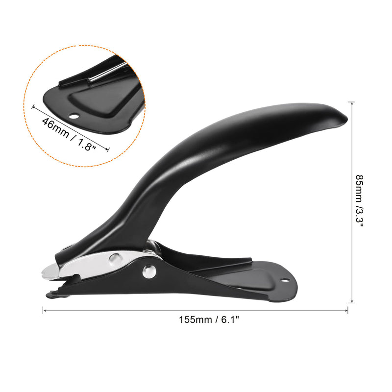 [Australia - AusPower] - MECCANIXITY Staple Remover Tools, Heavy Staplers Puller for Office Home Business, Black Pack of 2 