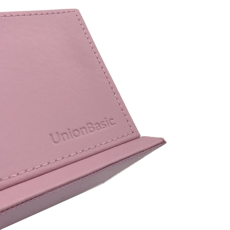 [Australia - AusPower] - UnionBasic 4 Compartment Desk Organizer - Dual Pen Holder - Card/Pen/Pencil/Mobile Phone Office Supplies Holder (Pink) Pink 