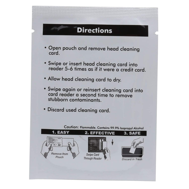 [Australia - AusPower] - CR80 Cleaning Cards, Dual Side Card Reader Cleaner, POS Swipe Terminal Cleaning Cards CK-CR80 (50pcs) 