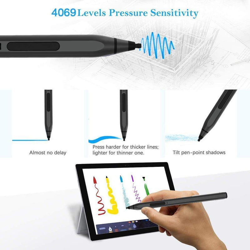 [Australia - AusPower] - BoxWave Stylus Pen for Acer Switch 5 (SW512-52) (Stylus Pen by BoxWave) - ActiveStudio Active Stylus, Electronic Stylus with Ultra Fine Tip for Acer Switch 5 (SW512-52) - Jet Black 