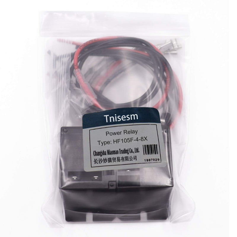 [Australia - AusPower] - Tnisesm 2PCS Power Relay SPST(1 NO) DC24V Coil, 30A SPST 120 VAC with Flange Mounting and 8 Quick Connect Terminals Wires Mini Relay HF105F-4-DC24V-8X 