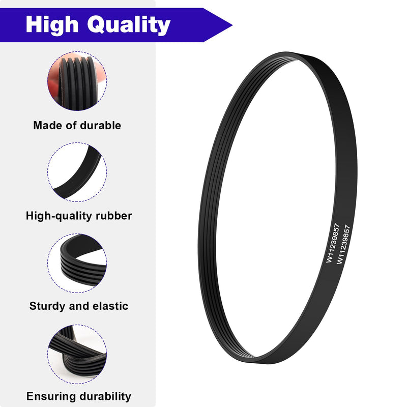 [Australia - AusPower] - W11239857 Washer Motor Drive Belt Replacement Whirlpool Amana Top Load Clothes Washing Machine AP6333320, 4845287, PS12578772, W10808317-21.9" Long,5 Rib 