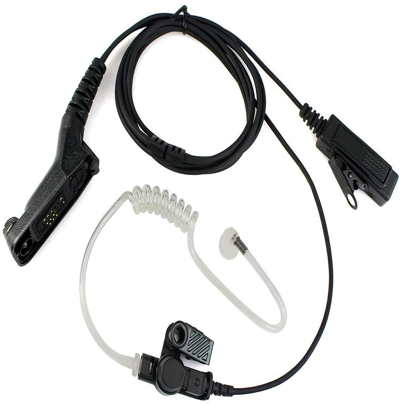 [Australia - AusPower] - Retevis 2 Way Radio Earpiece with Mic 2 Wire Surveillance Acoustic Tube Earpiece for Motorola APX6000 XPR6550 XPR7000 XPR7550e Walkie Talkies(1 Pack) 