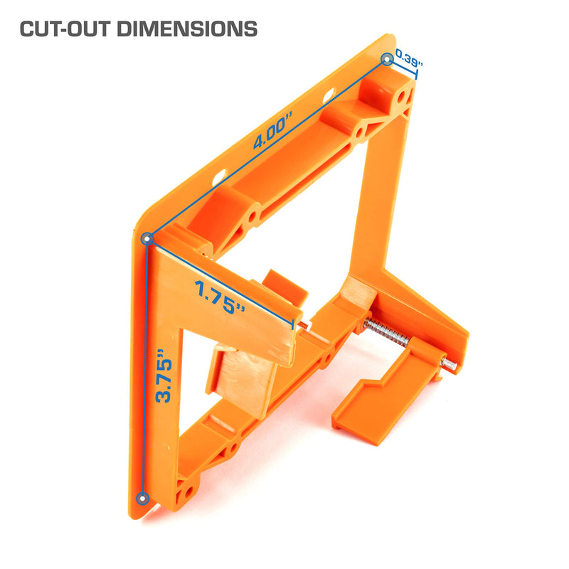 [Australia - AusPower] - Cmple - Low Voltage Mounting Bracket 2 Gang Multipurpose Drywall Mounting Wall Plate Bracket – (Dual Gang, 10 Pack) Dual Gang 10 Pack Orange 