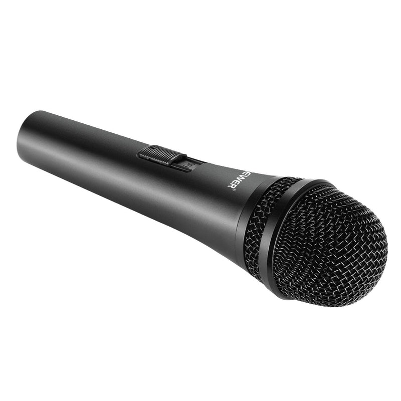 [Australia - AusPower] - Neewer Cardioid Dynamic Microphone with XLR Male to XLR Female Cable, Rigid Metal Construction for Professional Musical Instrument Pickup, Vocals, Broadcasting, Speech, Black (NW-040) 