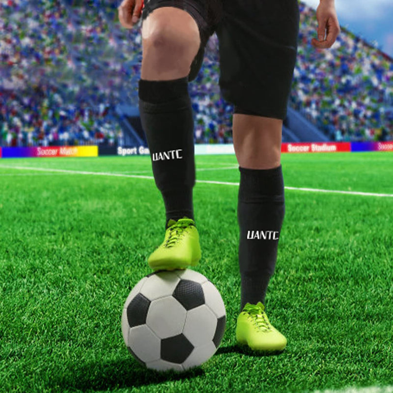 [Australia - AusPower] - Uantc Shin Guards - Soccer Shin Guards Cushion Protection Reduce Shocks and Injuries - Calf Protective Gear Shin Guards for Kids/Adult - Shin Guards Soccer Youth for Boys/Girls Black Small 