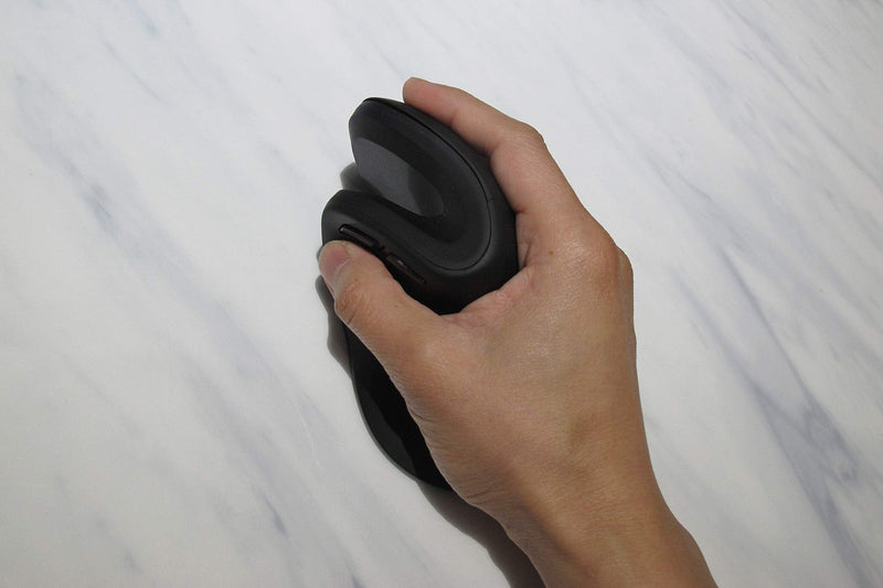 [Australia - AusPower] - MOJO Perfect Grip Dual Mode Silent Vertical Mouse - Bluetooth / Wireless Optical Ergonomic Mouse w/Adjustable Sensitivity and Quiet Buttons Perfect Grip - Dual Mode (Bluetooth + Wireless) 