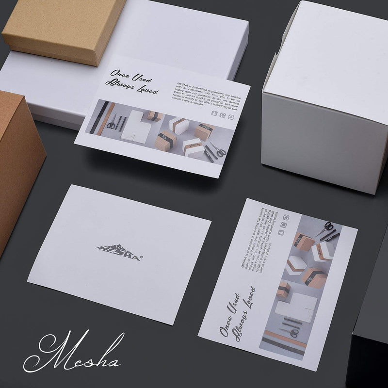 [Australia - AusPower] - MESHA White Gift Box 3x3x3 Small Cardboard Gift Boxes with Lids, Bridesmaid Proposal Gifts Box, Bridal, Baby Shower, Cupcake Box, Godmother, Groomsmen Proposal Box, Party Favor, Wedding Favor, 50 Pack 3x3x3 Inch (Pack of 50) 