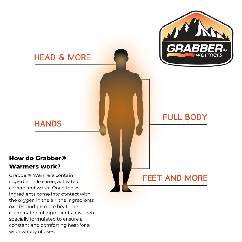 [Australia - AusPower] - GRABBER WARMERS Adhesive Body Warmer | 8 Unit Value Pack, Tan 