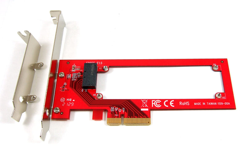 [Australia - AusPower] - Ableconn PEXE1S159 PCIe 4.0 x4 Host Adapter for EDSFF E1.S NVMe SSD - NVMe E1.S SSD PCIe Carrier Adapter 
