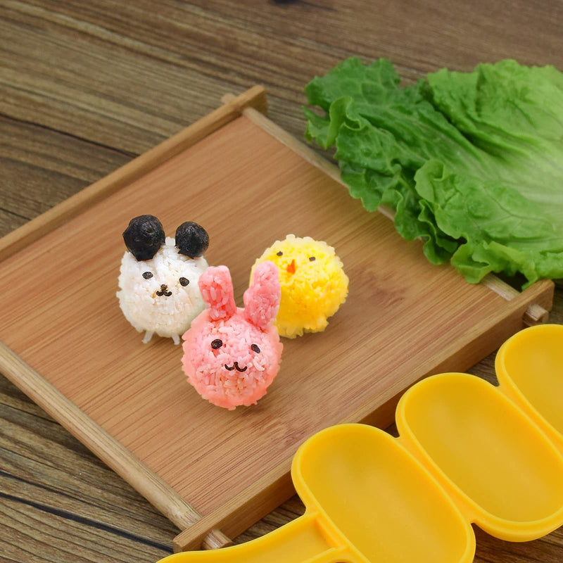 [Australia - AusPower] - MEETSWEET Rice Ball Mold Ball Shaped Kitchen Tools DIY Lunch Maker Mould Food Decor for Kids Mold with a Mini rice scoop 