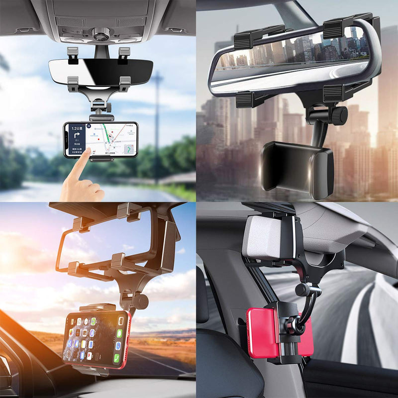 [Australia - AusPower] - MAOBLOG Car Phone Holder Mount for Car Rear View Mirror Phone Mount Magnetic Car Mount Vent Phone Mount 2 Pieces Cell Phone Stand for iPhone 12/11/X Max/XR/X/8,Samsung Galaxy S10/S9/S8/S7 Etc. Grey 