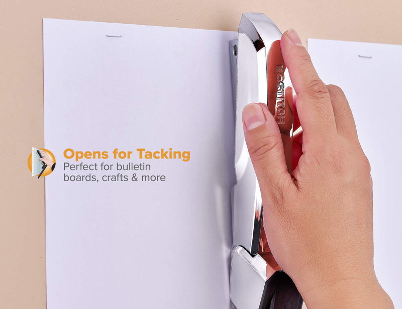 [Australia - AusPower] - Bostitch Ascend 3 in 1 Stapler with Integrated Remover & Staple Storage Chrome 