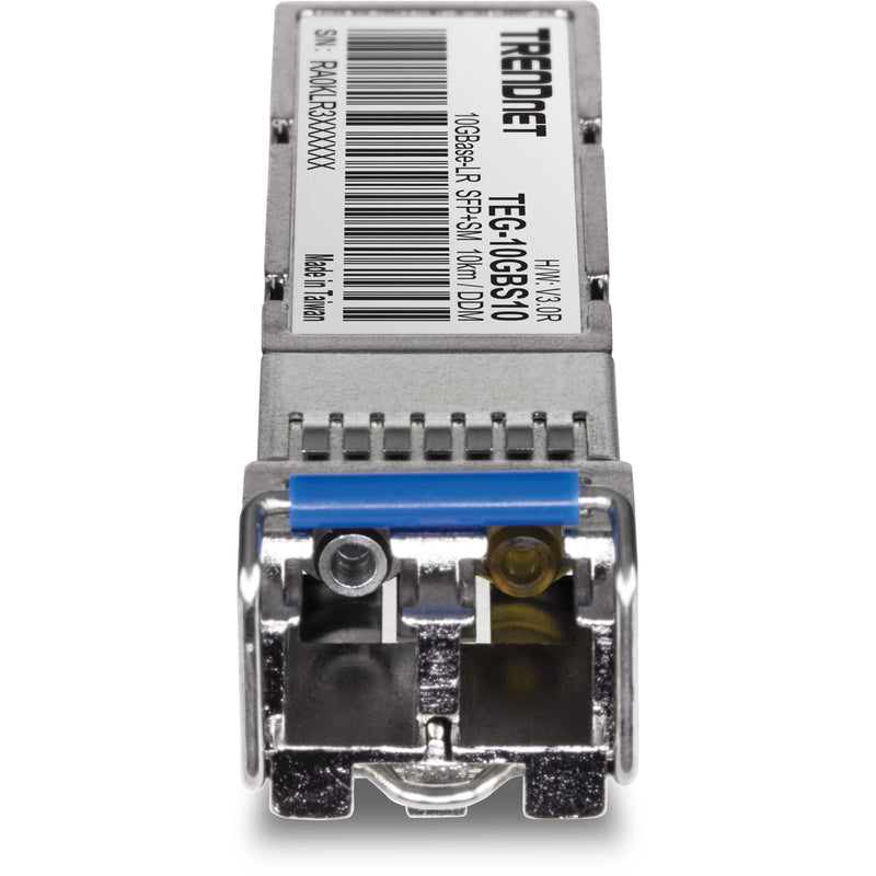 [Australia - AusPower] - TRENDnet SFP to RJ45 10GBASE-LR SFP+ Single Mode LC Module, TEG-10GBS10, Up to 10 km (6.2 Miles), Hot Pluggable SFP Transceiver, Duplex LC Connector, 1310nm, 3.3V Power Supply, Lifetime Protection 