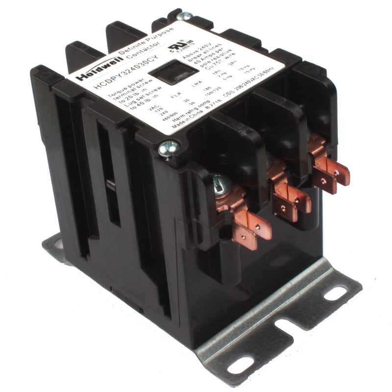 [Australia - AusPower] - Holdwell 42BF35AG 3 Pole 20 Amp 25 Amp 30 Amp 240V Coil Definite Purpose Air Conditioner Contactor 