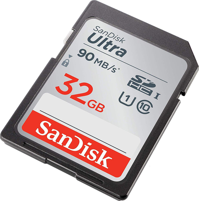 [Australia - AusPower] - SanDisk 32GB SD Ultra SDHC Memory Card Sony Cybershot Black/Silver 20.1 MP, Sony DSCW800 Digital Camera (SDSDUNR-032G-GN6IN) Bundle with Everything But Stromboli Memory Card Reader 