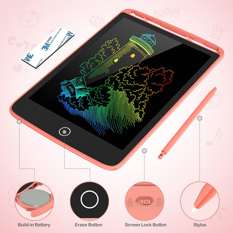 [Australia - AusPower] - 2 Pack LCD Writing Tablet, Colorful Screen Doodle Board 8.5 Inch Drawing Tablet for Kids, Learning Toys Birthday Gifts Travel Activity Games for 3 4 5 6 Year Old Boys and Girls Toddlers 