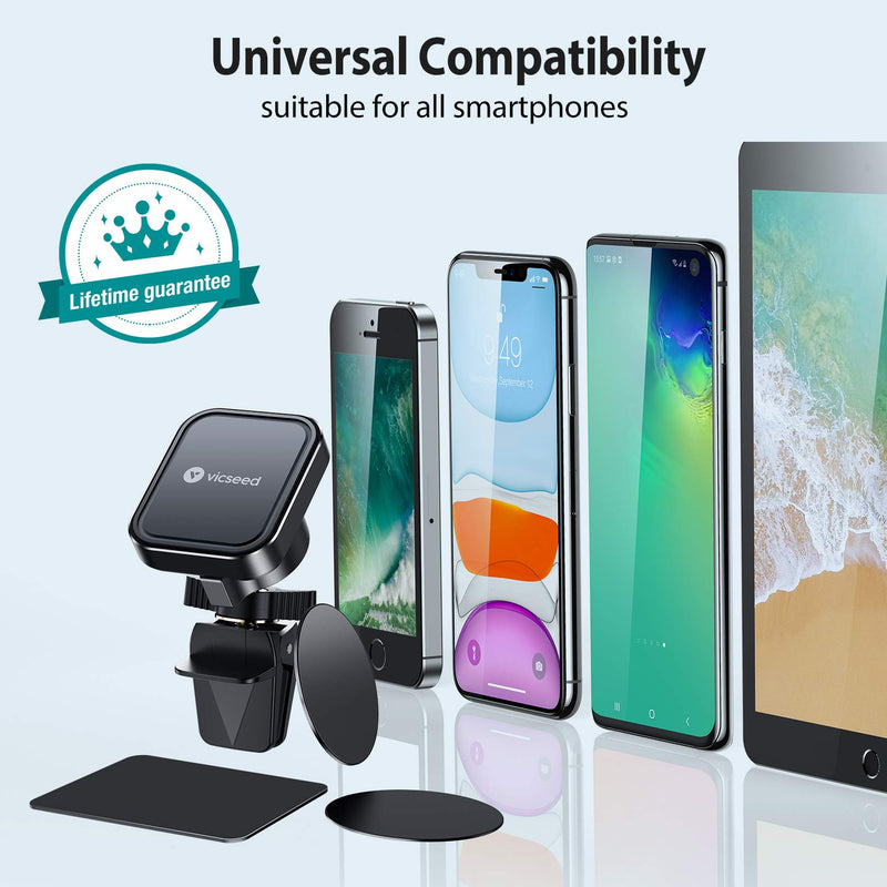 [Australia - AusPower] - VICSEED Magnetic Phone Holder for Car [Strong Power] Magnetic Car Mount Air Vent [Upgrade Metal Clip] Cell Phone Holder for Car Phone Holder Mount Fit for iPhone 11 Pro Max Galaxy S21 Note All Phone 