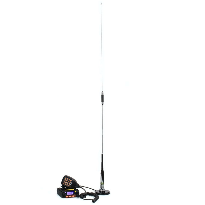 [Australia - AusPower] - Authentic Genuine Nagoya TB-320A Fold-Over 39-Inch PL-259 Mount Tri-Band 2m/1.25m/70cm (144/220/440 MHz) Antenna, Includes NMO to UHF (SO-239) Adapter Base / Mobile Antenna TB-320A PL-259/NMO VHF/220/UHF 
