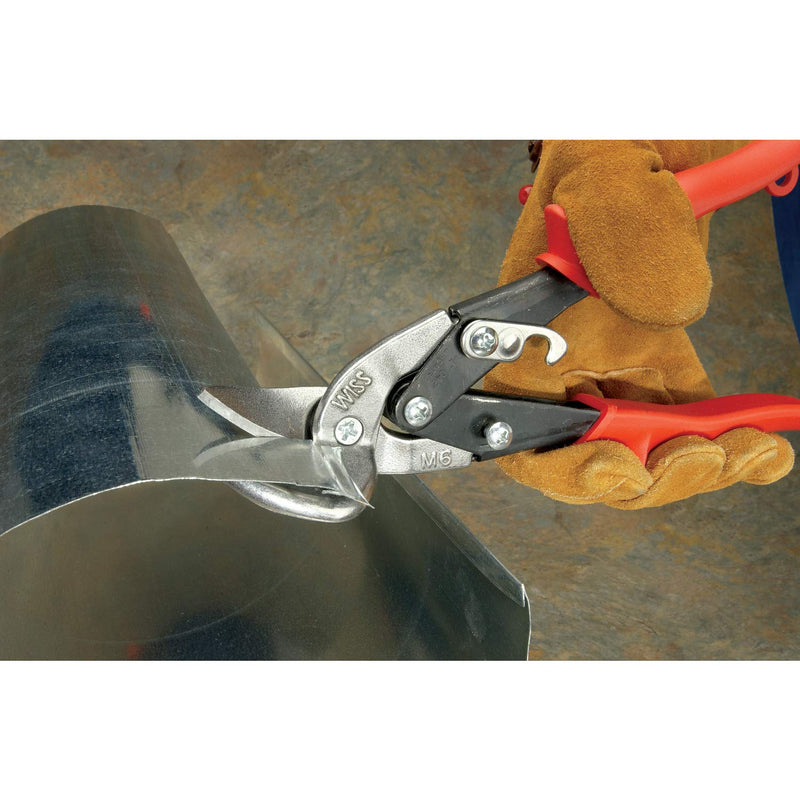 [Australia - AusPower] - Crescent Wiss 9-1/4" Metalmaster Offset Straight and Left Cut Aviation Snips - M6R , Red Left/Straight 