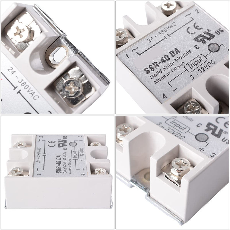 [Australia - AusPower] - Artshu Single Phase Solid State Relay SSR-50DA-H 50A SSR 50DA H DC to AC Relay Solid State Resistance Regulator 1PCS SSR-50DA-H 