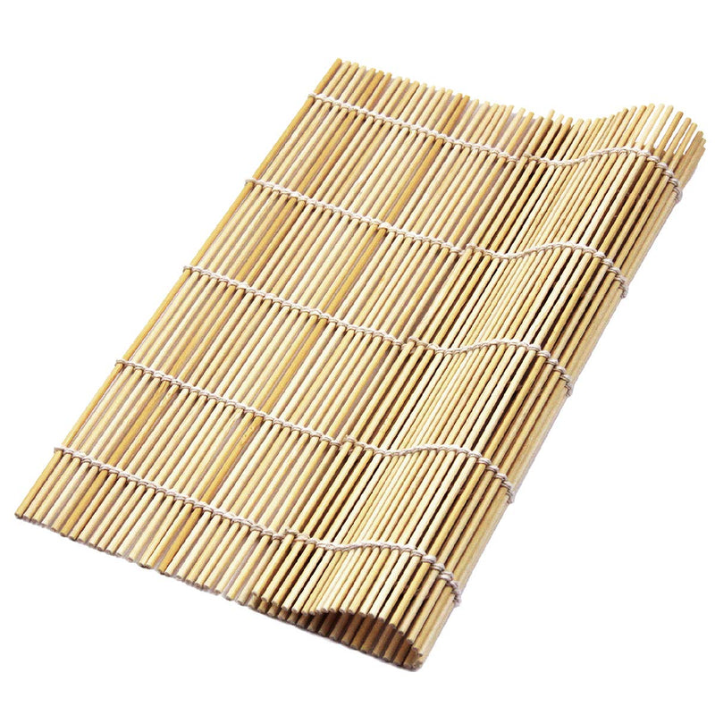 [Australia - AusPower] - 4 PCS 9.5" x 9.5" Natural Bamboo Sushi Rolling Mat by LEEFONE 