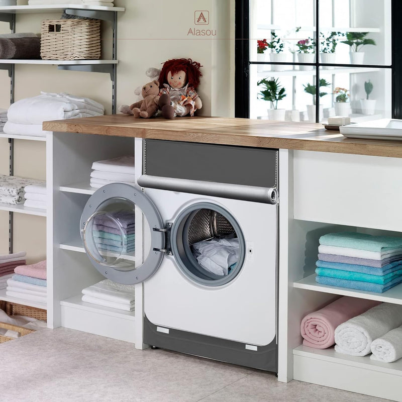 [Australia - AusPower] - MBOOM Washer/Dryer Cover for Front Load, Washing Machine Cover Waterproof, Dustproof -600D Heavy Duty Oxford Washer Covers for Outside, 27x33x39 inch, Grey 