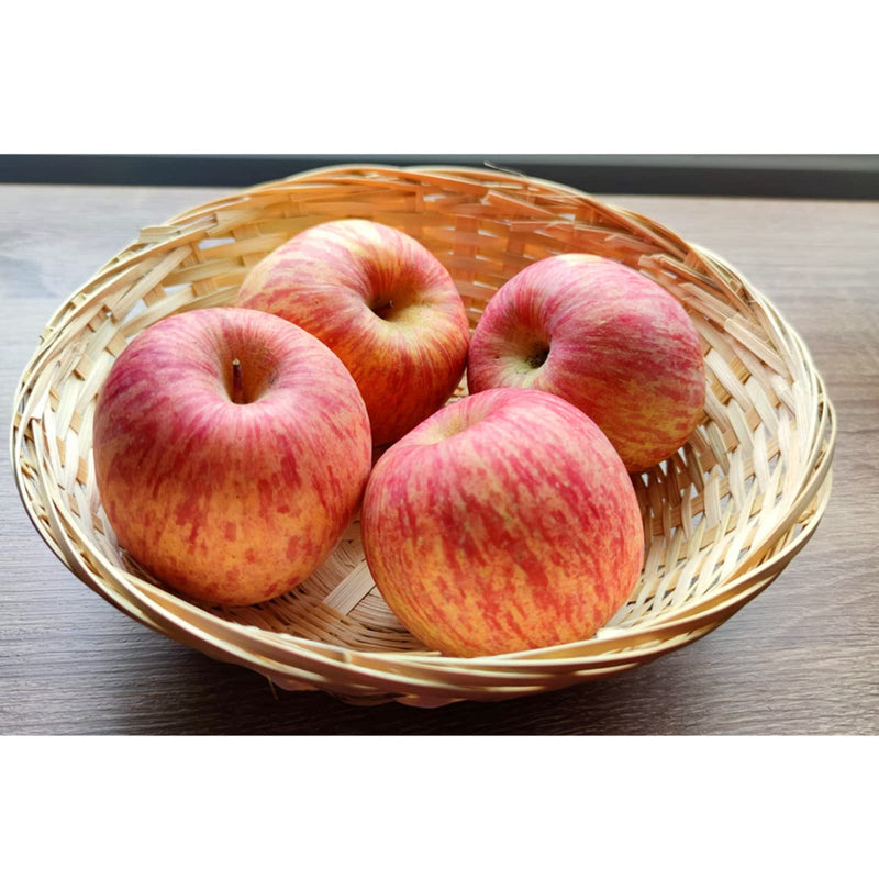 [Australia - AusPower] - LONG XIN SERIES 4 Pcs 9 Inches All-Purpose Rustic Round Display Basket Bamboo Handmade Basket for Kitchen Organization Stackable Storage 