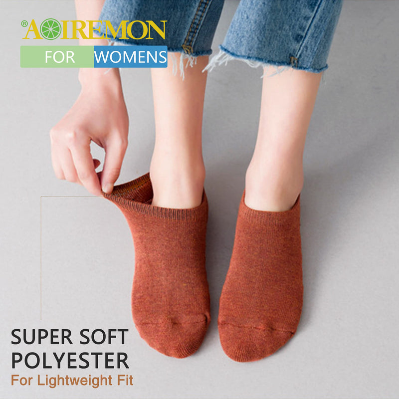 [Australia - AusPower] - No Show Athletic Socks 5-10 Pairs Hiking Running Ankle Socks For Women Cushion Low Cut Socks 10 Pairs -Women 