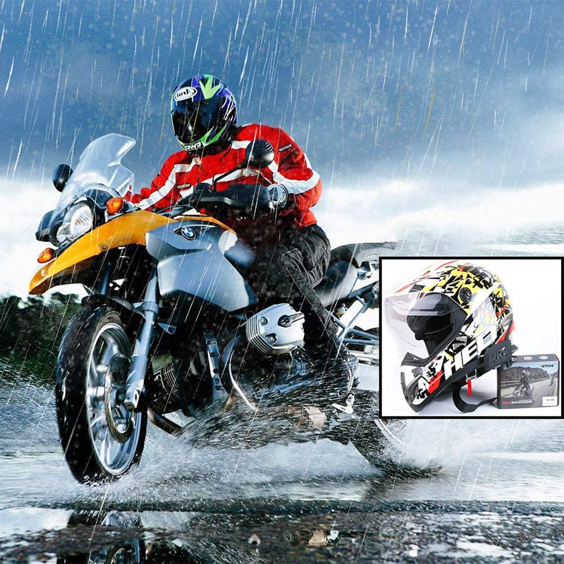 [Australia - AusPower] - EJEAS V6 Motorcycle Helmet Bluetooth Intercom, 2-Way 1200m Waterproof Full-Duplex Helmet Bluetooth Headset with Hands-Free Call, HD Voice for Ski/ATV/Dirt Bike/Snowmobile Up to 6 Riders (One Pack) V6 1PC 