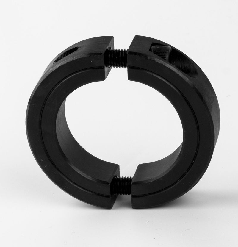 [Australia - AusPower] - Jeremywell 1-1/4" Bore Double Split Shaft Collar Black Oxide Set Screw Style (2 PCS) 