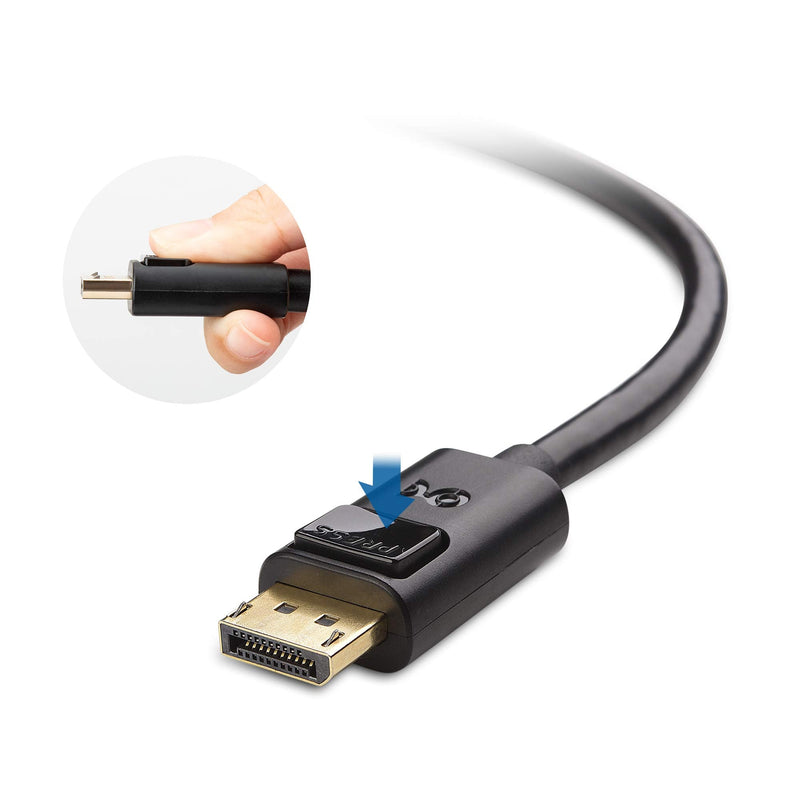 [Australia - AusPower] - Cable Matters 4K Mini DisplayPort to DisplayPort Cable (DisplayPort to Mini DisplayPort) in Black 3 Feet - 4K 60Hz, 2K 144Hz Monitor Support 