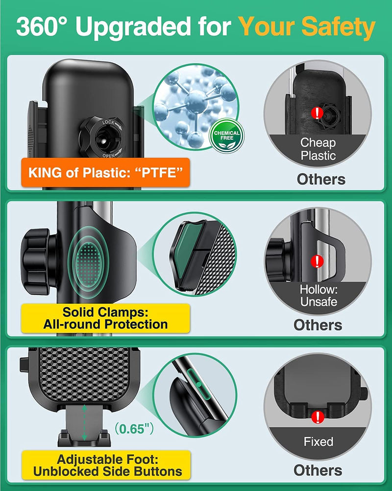 [Australia - AusPower] - [Upgraded] VANMASS Car Vent Phone Holder Mount Compatible for iPhone 13 Pro Max 12 11 X Xr Xs 8 7 Plus Mini Se Android Mobile Cell Smartphone Universal Vehicle Handsfree Easy Clamp Clip Cradle 