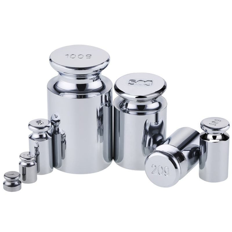 [Australia - AusPower] - Gram Calibration Weight 1g 2g 5g 10g 20g 50g 100g Scale Calibration Weight Set for Digital Scale Balance and 1 Piece Calibration Weight Tweezer 