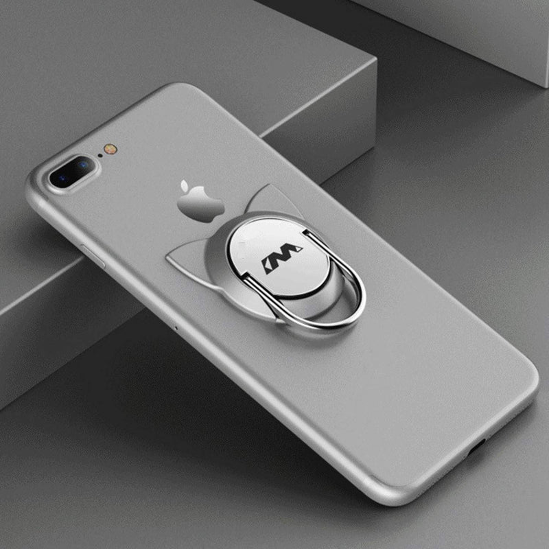 [Australia - AusPower] - Cat Phone Ring Holder for Magnetic Car Mount,Fwaytech Metal Ring Finger Grip Knob Kickstand for Smartphones,3Pack Blue/Rose Gold/Silver (Cat) Cat 
