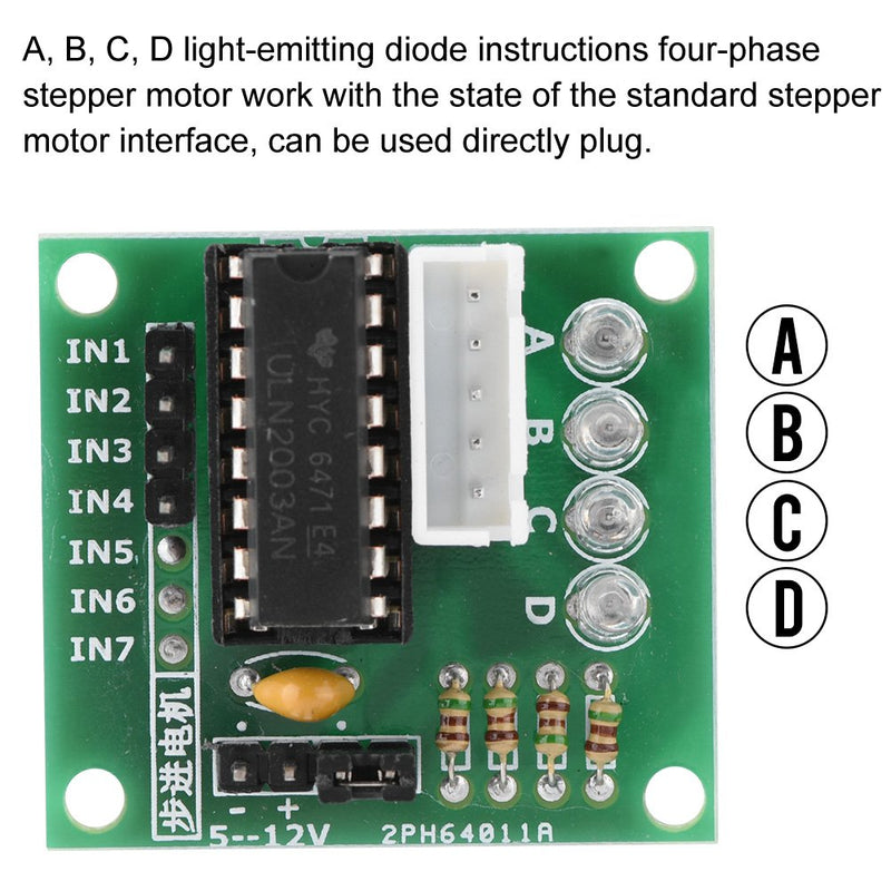 [Australia - AusPower] - Motor Driver Board, 5 pcs/Set ULN2003 Driver Controller Board Stepping Module Electric Motor Control Module for 4 Phrase Stepper Motor 