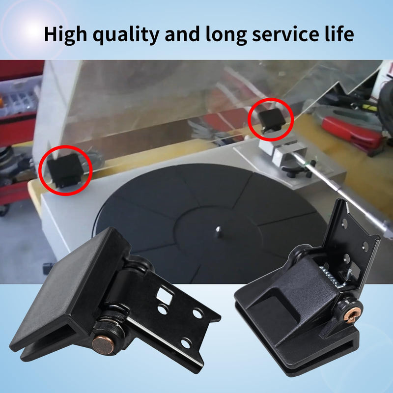 [Australia - AusPower] - 2 Pcs Vsttar Dust Cover Hinge Turntable Parts Compatible with Akai AP-206,AR - AR The Turntable,BSR - Quanta 450SX,Kenwood - KD-40R,Sony PS-11,PS-22,Yamaha-P-200,Different Makes Models of Turntables 2 