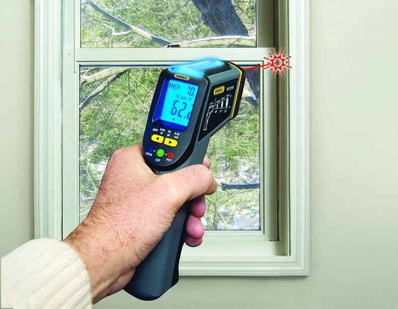 [Australia - AusPower] - General Tools Infrared Thermometer #IRTC50, -40° to 428° F, Tricolor Light Panel, Scanner 