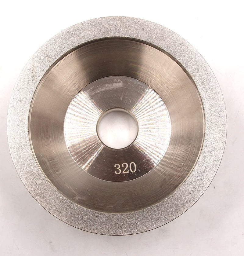 [Australia - AusPower] - Driak Silver 320# 100mm/3.94" Diamond Grinding Cup Bowl Shape Resin Abrasive Tools Used In Various Tools And Cutter Applications 