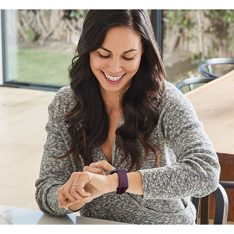 [Australia - AusPower] - OMEE Sense Bands Compatible with Fitbit Sense & Fitbit Versa 3, 3 Pack Soft TPU Sport Strap Replacement Wristband Accessories Women Men for Fitbit Sense & Versa 3 SmartWatch 