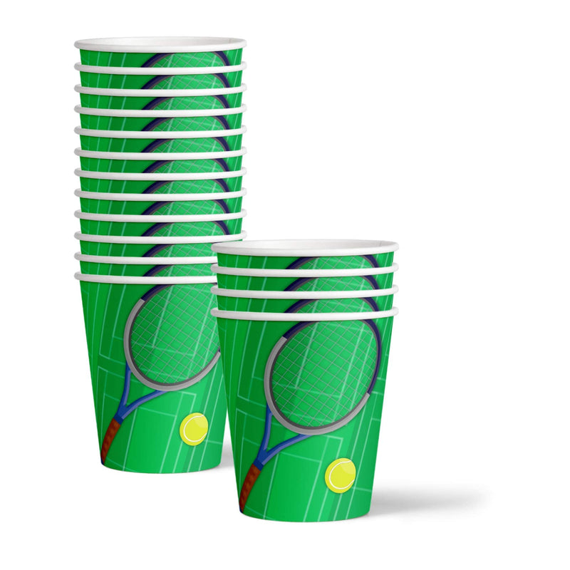 [Australia - AusPower] - Tennis Birthday Party Supplies Set Plates Napkins Cups Tableware Kit for 16 