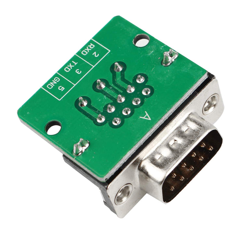 [Australia - AusPower] - Futheda 2PCS D-sub DB9 Interface Breakout Board Connector 9 Pin 2 Row Male RS-232 Serial Port Solderless Terminal Block Adapter 