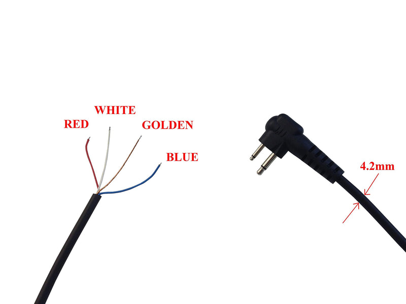 [Australia - AusPower] - Anteenna TW-M-REP-Cable (2 Packs) Replacement Cable of Remote Speaker Mic for Two Way Radio for Motorola GP-2000/GP-300 Radio 2 Pins Plug 