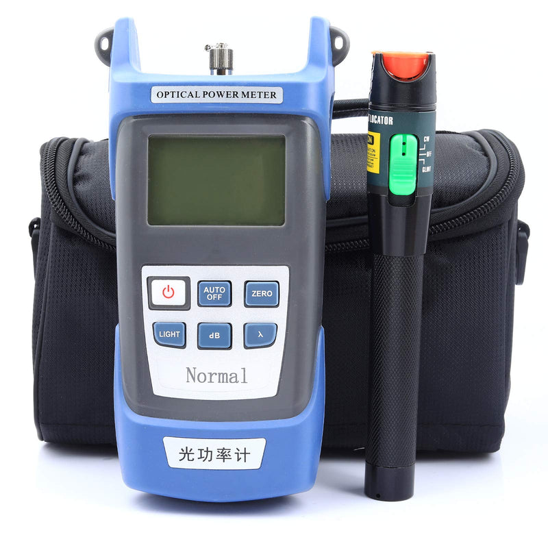 [Australia - AusPower] - Fiber Tool Small Bag with Optical Power Fiber Meter and 30 KM Aluminum Visual Fault Locator Universal Connector Fiber Optic Cable Tester Checker Test Tool for CATV Telecommunications 